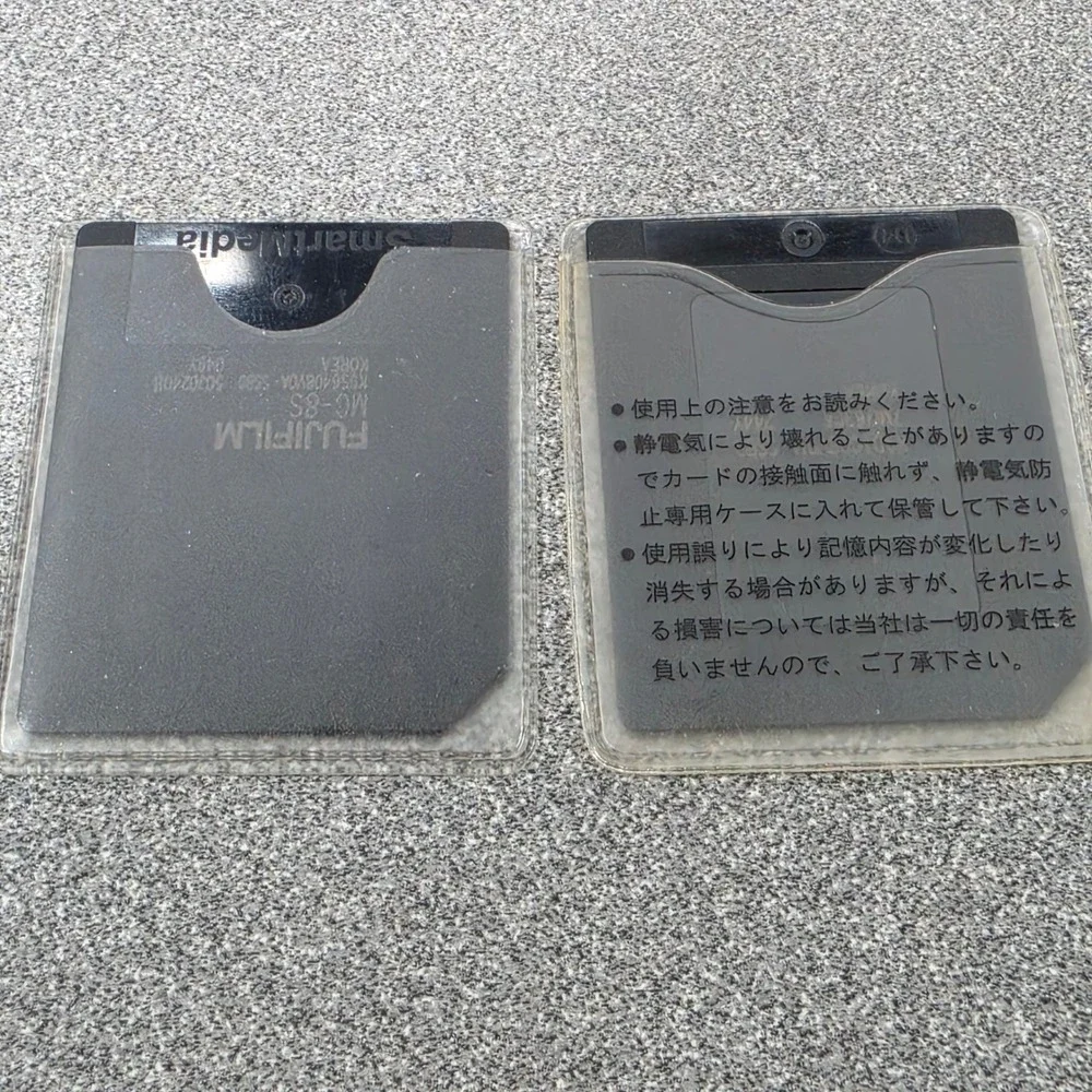 Fujifilm SmartMedia Memory Card Lot 128MB & 8MB Black Excellent Vintage Tech
